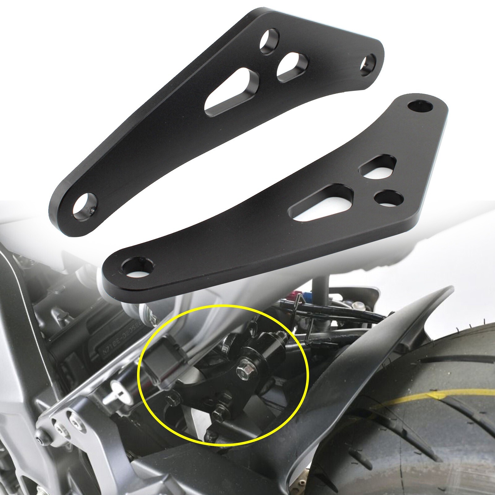 YAMAHA　MT09 XSR900 ピロアッパー車高調整リンクキット CNC Aluminum Lowering Link Kit Fit For Yamaha MT-09 FZ-09 XSR900