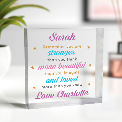 PERSONALISED Best Friend Friendship Sister Gift Motivational Inspirational Quote