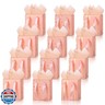 Tenare 12 Pcs Small Gift Bags Mini Metallic Paper Bag Bulk Tiny with Handle Tissue Paper for Wrap Christmas Thanksgiving Halloween Birthday Party Favor Supply(4 x 2.75 x 4.5 Inch,Orange Pink Gold)