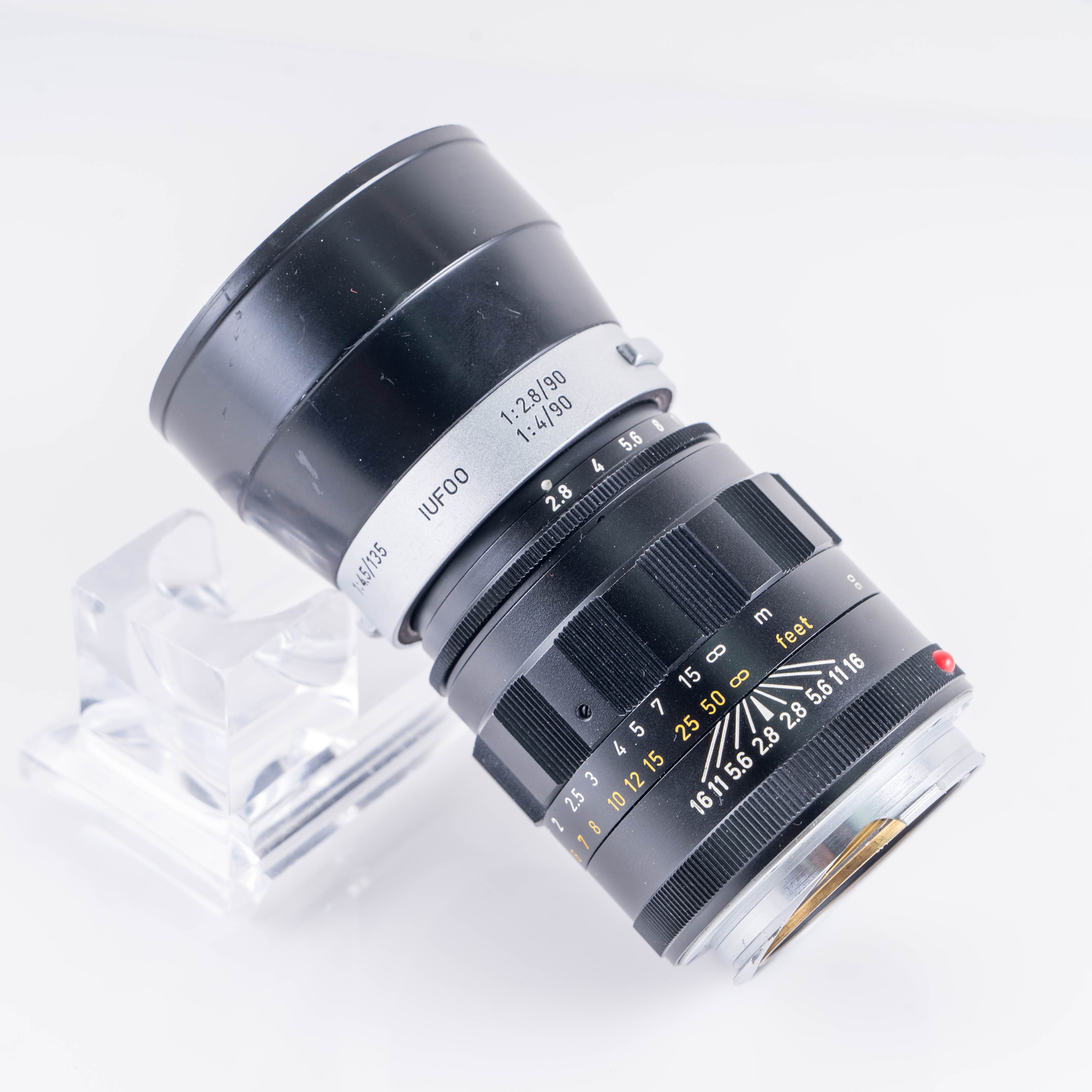Leica Tele-Elmarit M 90mm/F2.8 Ver.I V.1/ Fat Black Lens Yr
