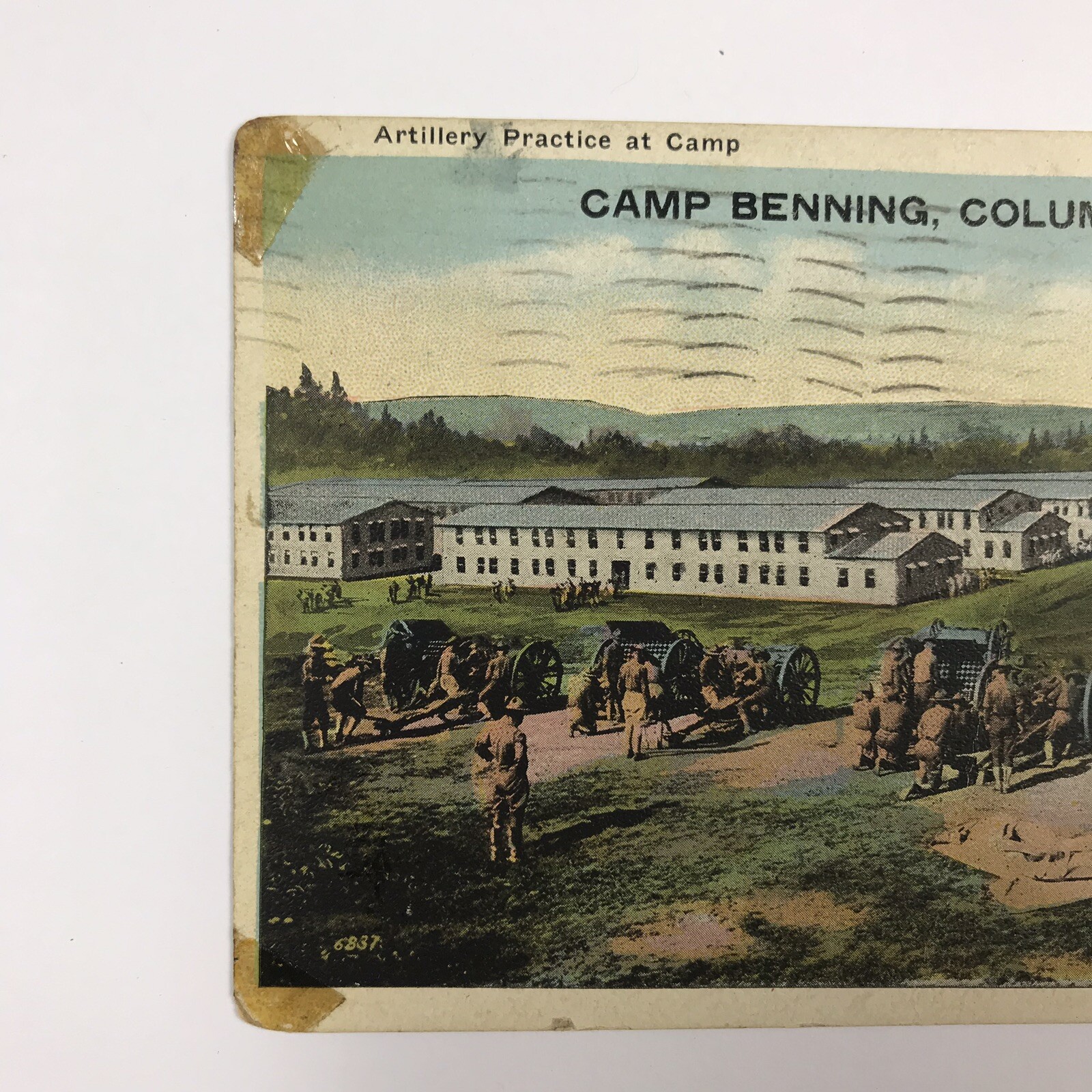 1910's 1920's Camp Fort Benning Columbus Georgia GA Artillery Practice Camp