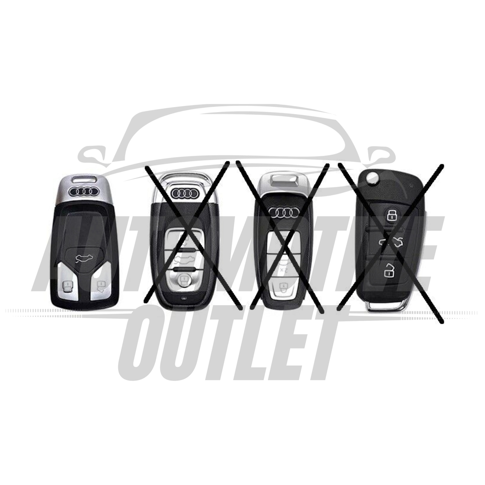 KEY FOB COVER CASE CAR SMART WHITE FOR AUDI A4 B9 A5 A6 8S 8W Q5 4M S4 S5 S7 TT 8