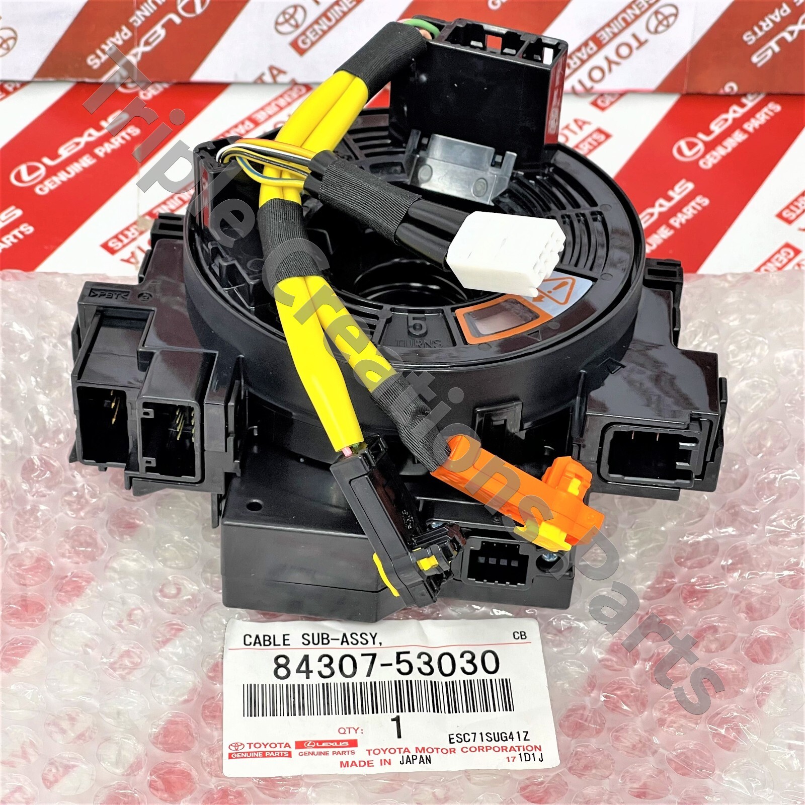 Aririさま TOYOTA GENUINE OEM 84307-53030 CABLE SUB-ASSY, SPIRAL WITH