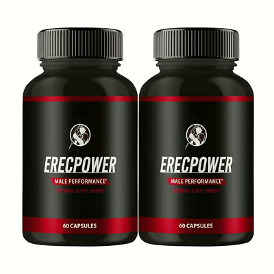 2-Pack ErecPower For Men Extra Strength Mens Supplement Erec Power- 120 Capsules