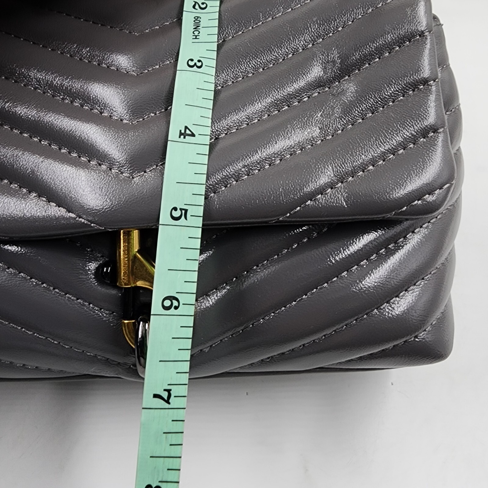 Rebecca Minkoff Edie Crossbody Bag Women's OS Elephant Magnetic Snap Closure - Picture 7 of 19