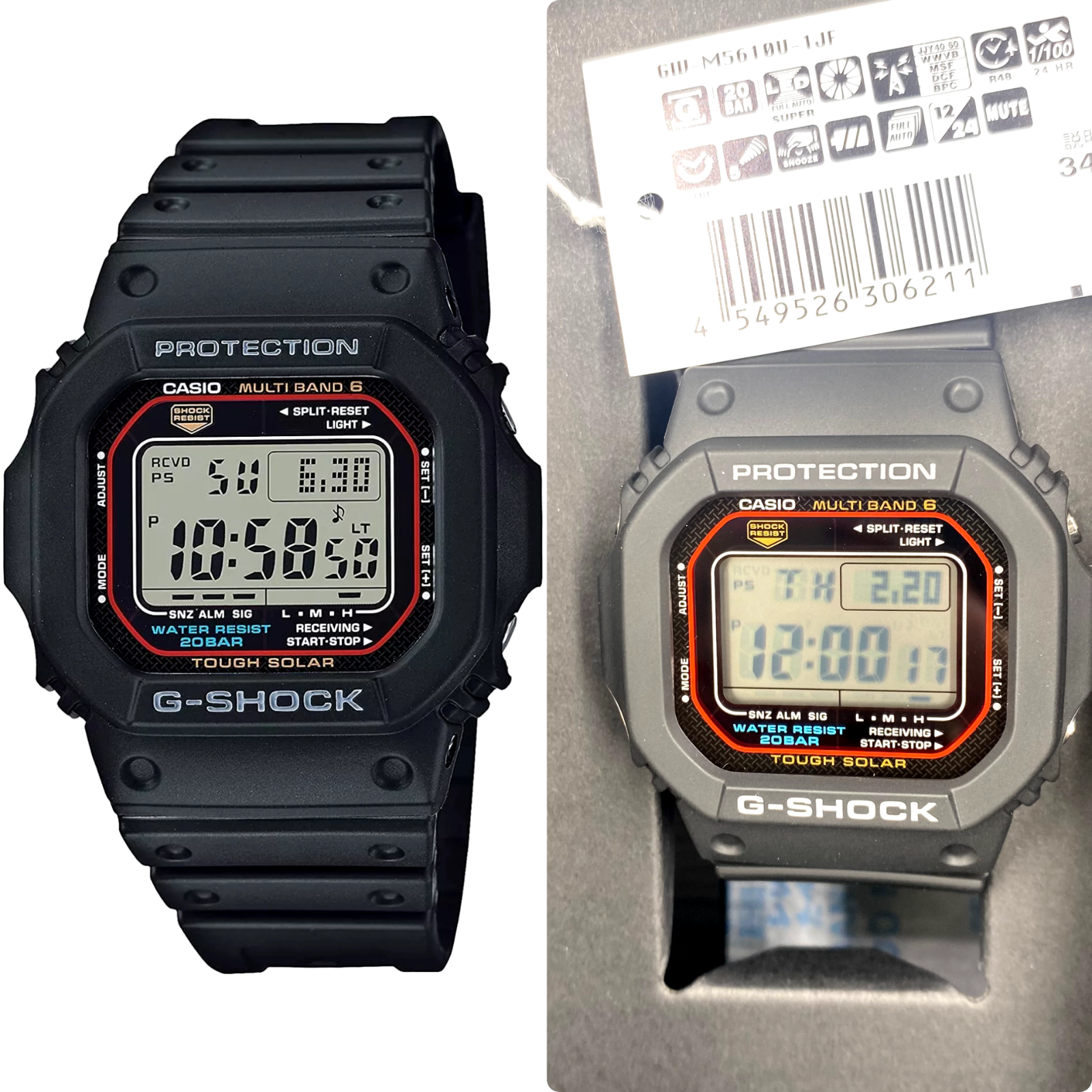 時計 G-SHOCK GW-M5610U-1BER GW-M5610U-1CJF | CASIO