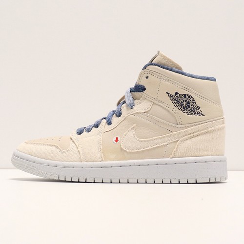 

Женские кроссовки Nike Wmns Air Jordan 1 Mid SE LEFT FOOT DEFECT US5 Casual DM9126-104, Цвет слоновой кости, Wmns Air Jordan 1 Mid Se