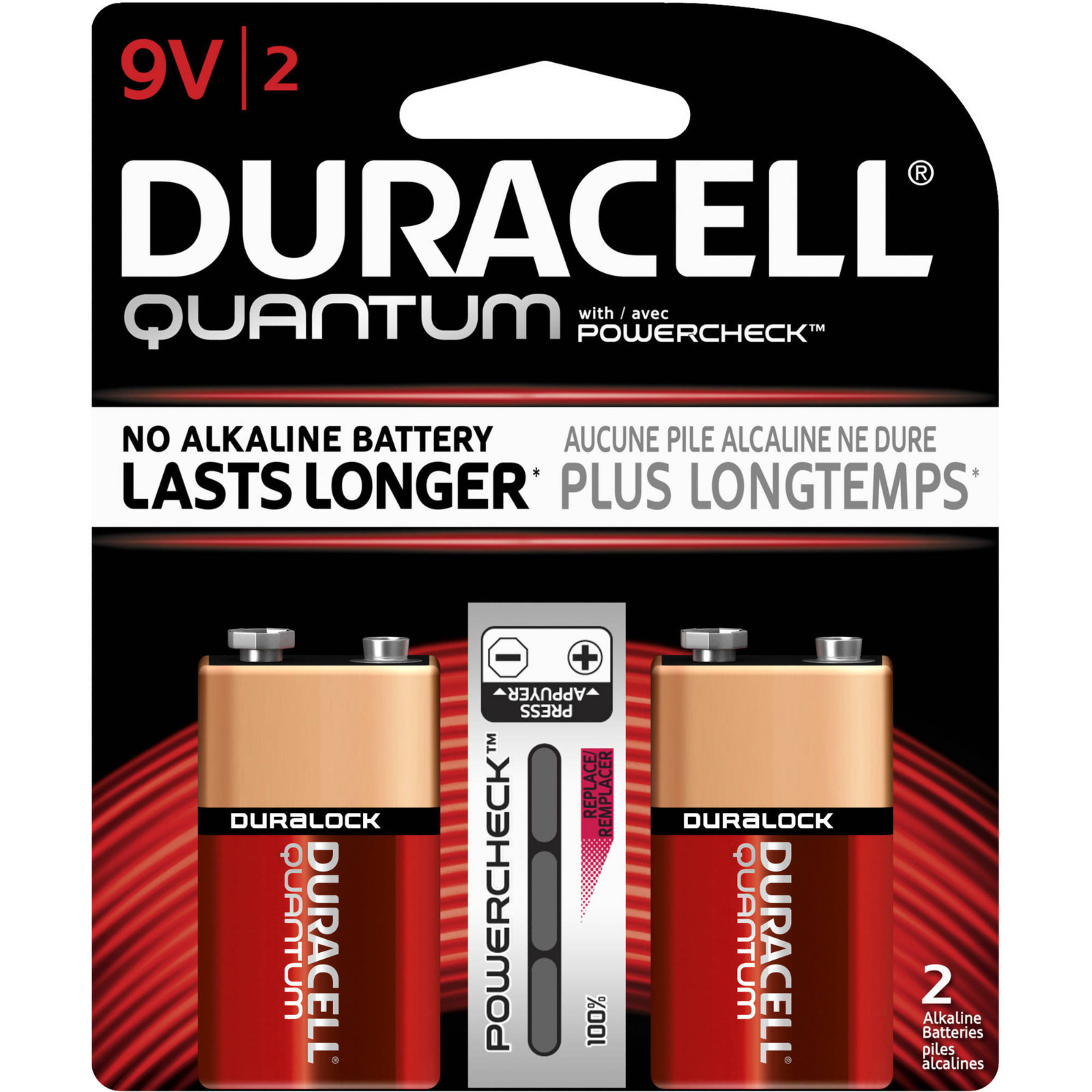 DURACELL QUANTUM 9V 9 VOLT BATTERIES- 6 BATTERIES TOTAL (DEC 2020)