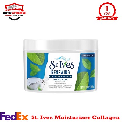 St. Ives Moisturizer Collagen and Elastin Facial Moisturizer Renewing 10 Oz