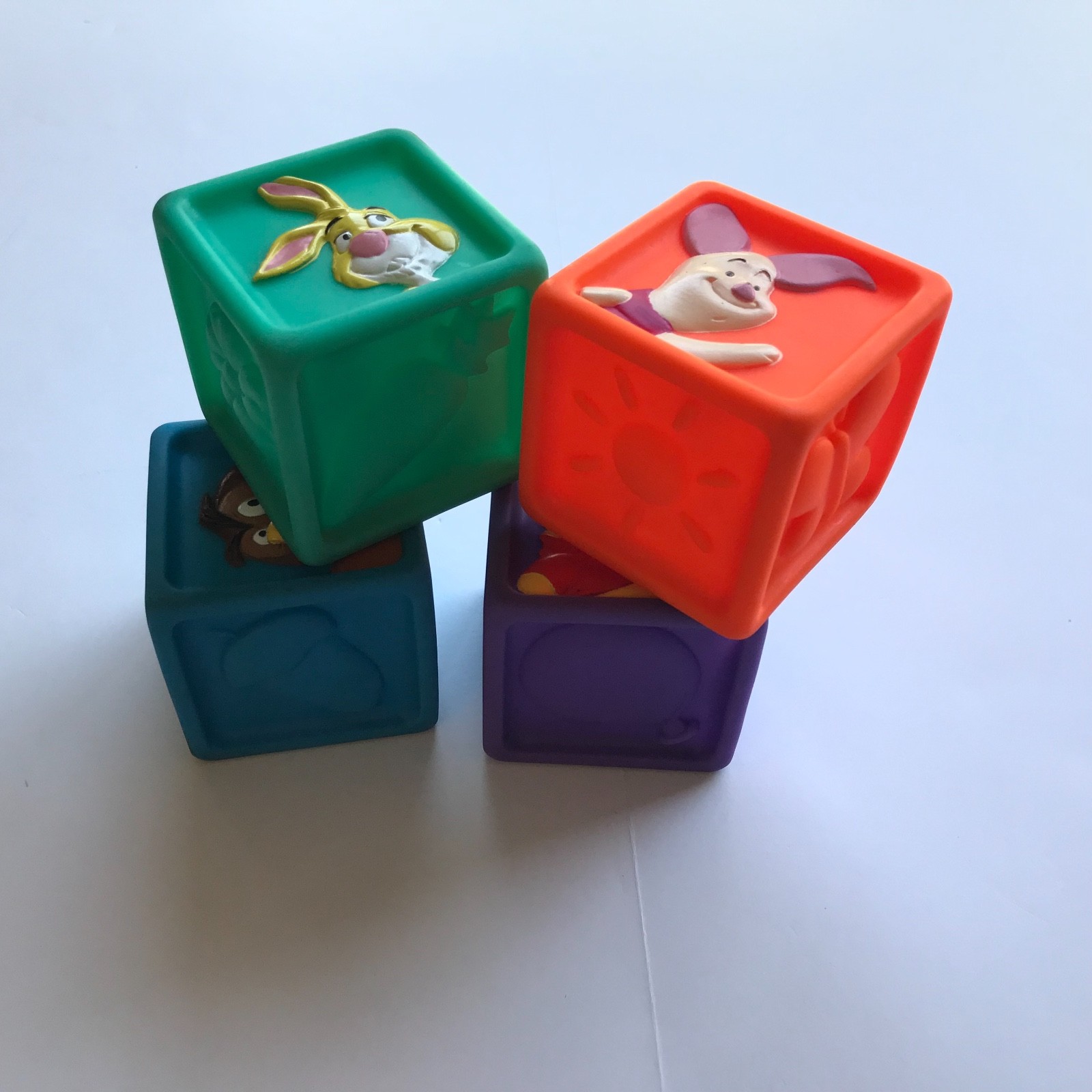 Winnie the Pooh RubberToy Blocks Set of Four