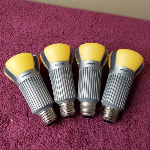 4 Phillips Endura Led 17w A21 Dimmable Light Bulb 25000 Hour Life