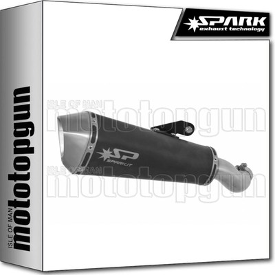 SPARK EXHAUST RACE BLACK KONIX YAMAHA YZF R3 2015 15 2016 16