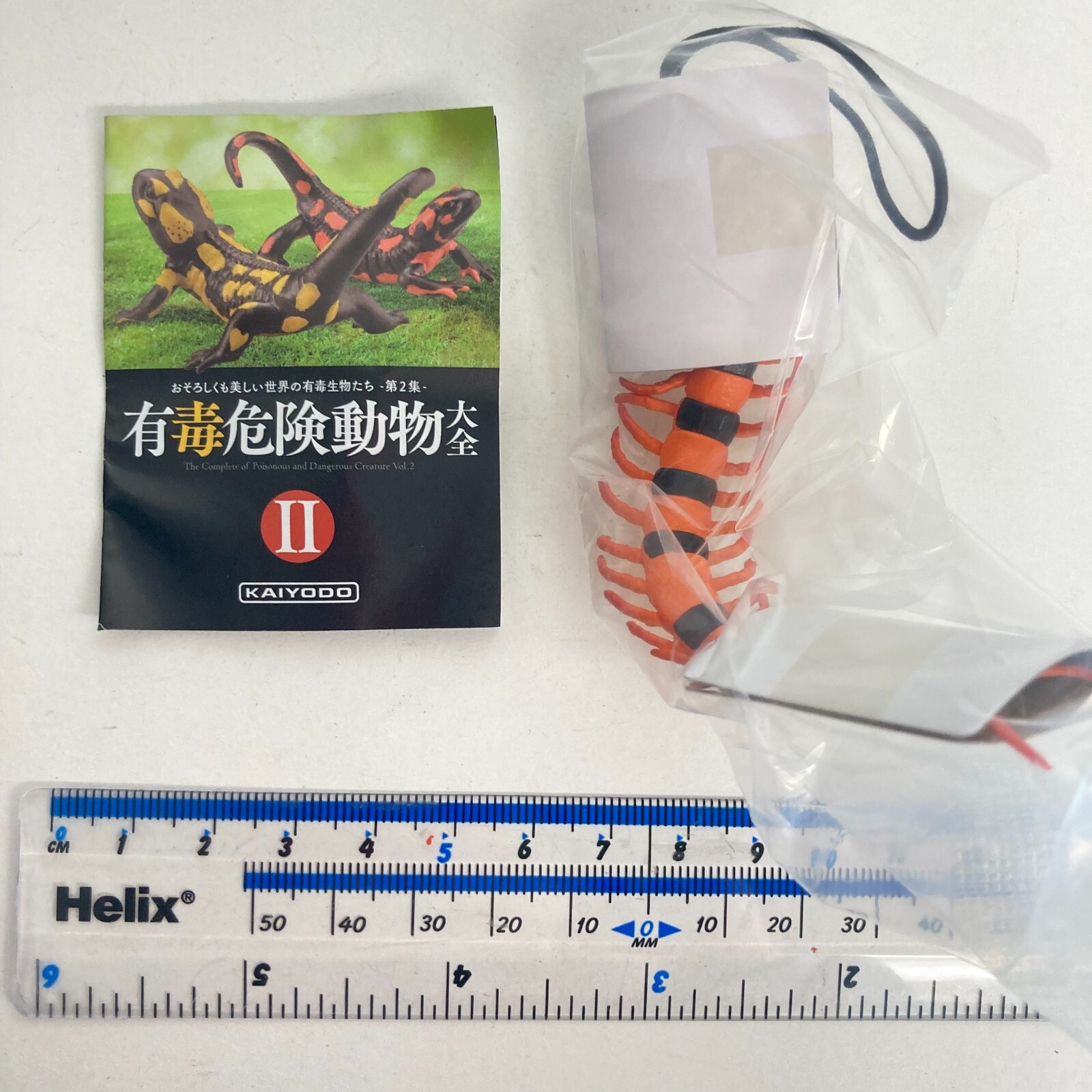 Kaiyodo Capsule Q Museum Figure Strap Indian Tiger Centipede