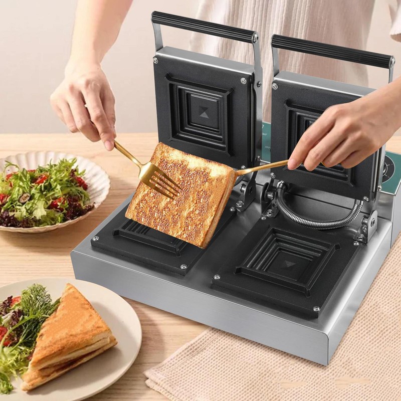 2000W Commercial Sandwich Maker Electric Sandwich Toaster Machine