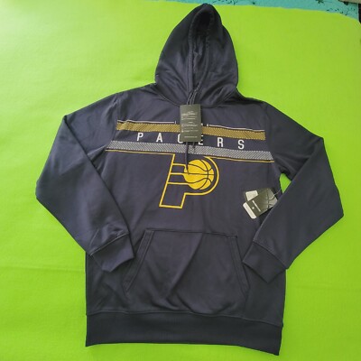 UNK Adult Medium Hood Seat Shirt Indiana Pacers NBA Basketball Long Sleeve Blue