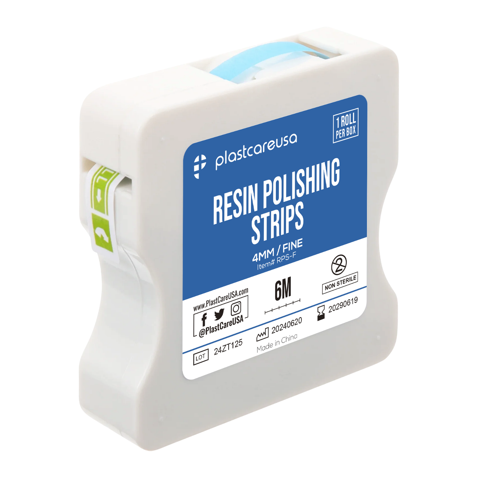 Fine Grit Resin Polishing Strips File Kit, 4mm x 6M, Dental Sanding Teeth