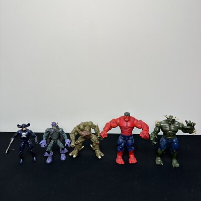 Lot Of 5 Marvel Legends Red Hulk Abomination Ultimate Green Goblin Grim Reaper