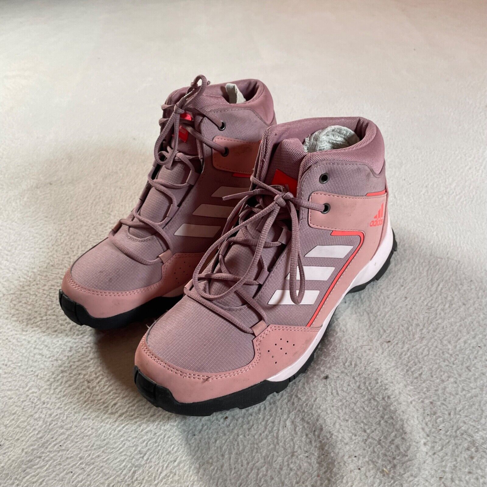 Adidas Terrex Hyperhiker Shoes Youth 7 High Top Pink Hiking Adidas Terrex Hyperhiker Shoes Youth 7 High Top Pink Hiking