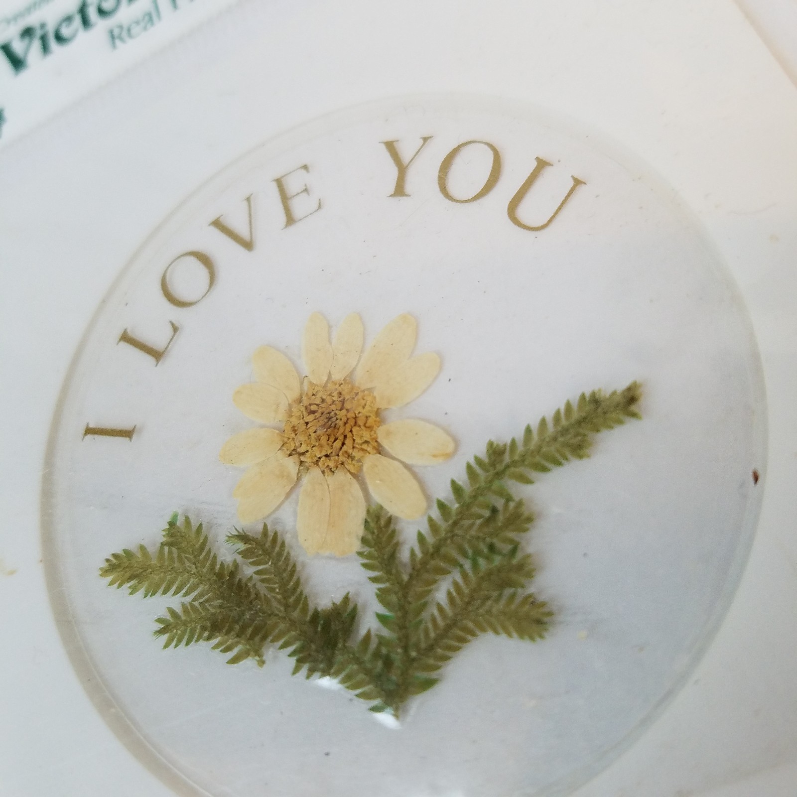 Vintage real pressed flower stickers