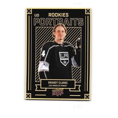 2022 Upper Deck Series 2 #P-71 Brandt Clarke RC UD Portraits Rookies