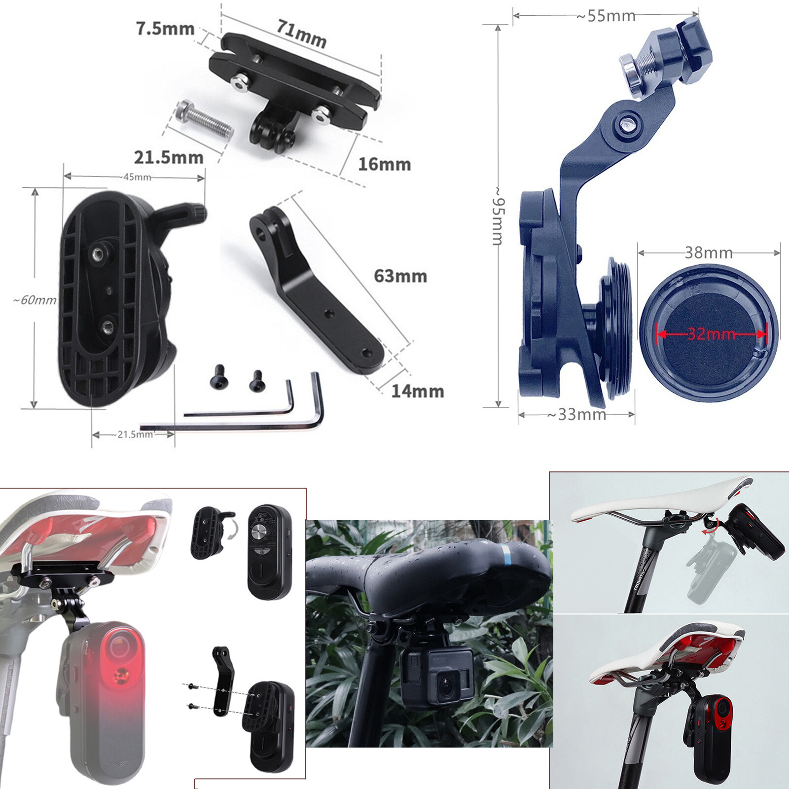 パーツ Garmin RCT715 For GARMIN VARIA RCT715 Radar Taillight Lamp Cushion Under