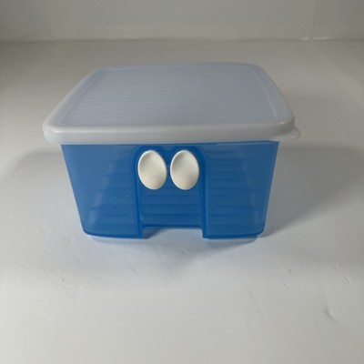 Tupperware Vtg. Fridge Smart Vented Square Container 3993A w/ Lid 4.5c