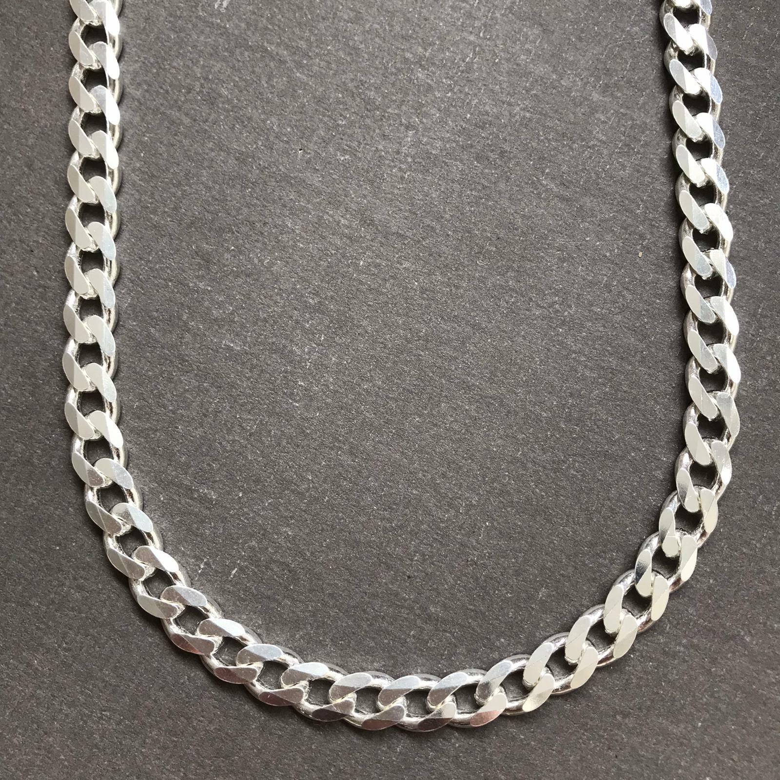Pre-owned Handmade Mens Tight Curb Cuban Link Chain Necklace 925 Sterling Silver 26 Inch 11mm 142gr
