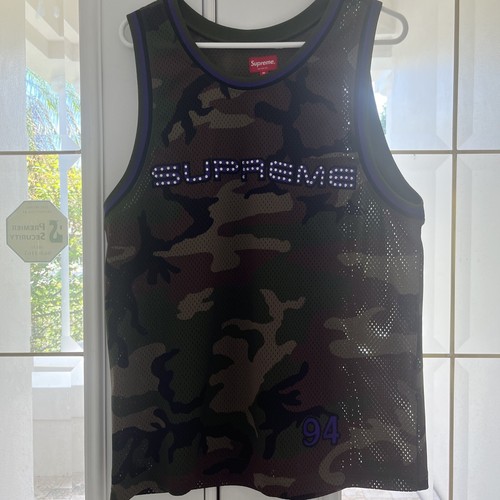 supreme rhinestone basketball jersey with bag | eBay