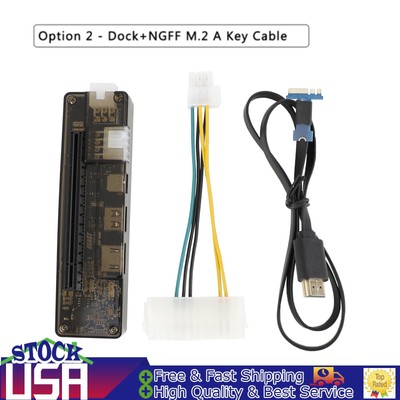 NGFF M.2 A Key V8.5 PCI-E EXP GDC External Video Card Laptop Docking Station