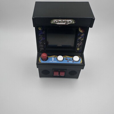 Tiny Arcade Galaga Miniature Game Multicolor 09622 Tested and Working