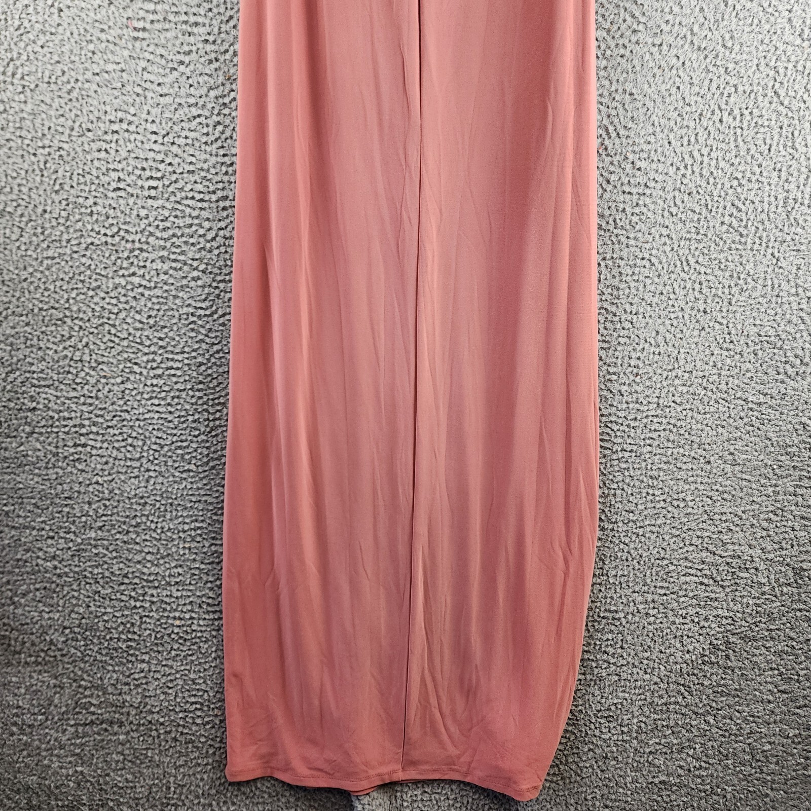 Lauren Ralph Jersey Off The Shoulder Gown Women Pink Mahogany V-neck - Picture 11 of 19