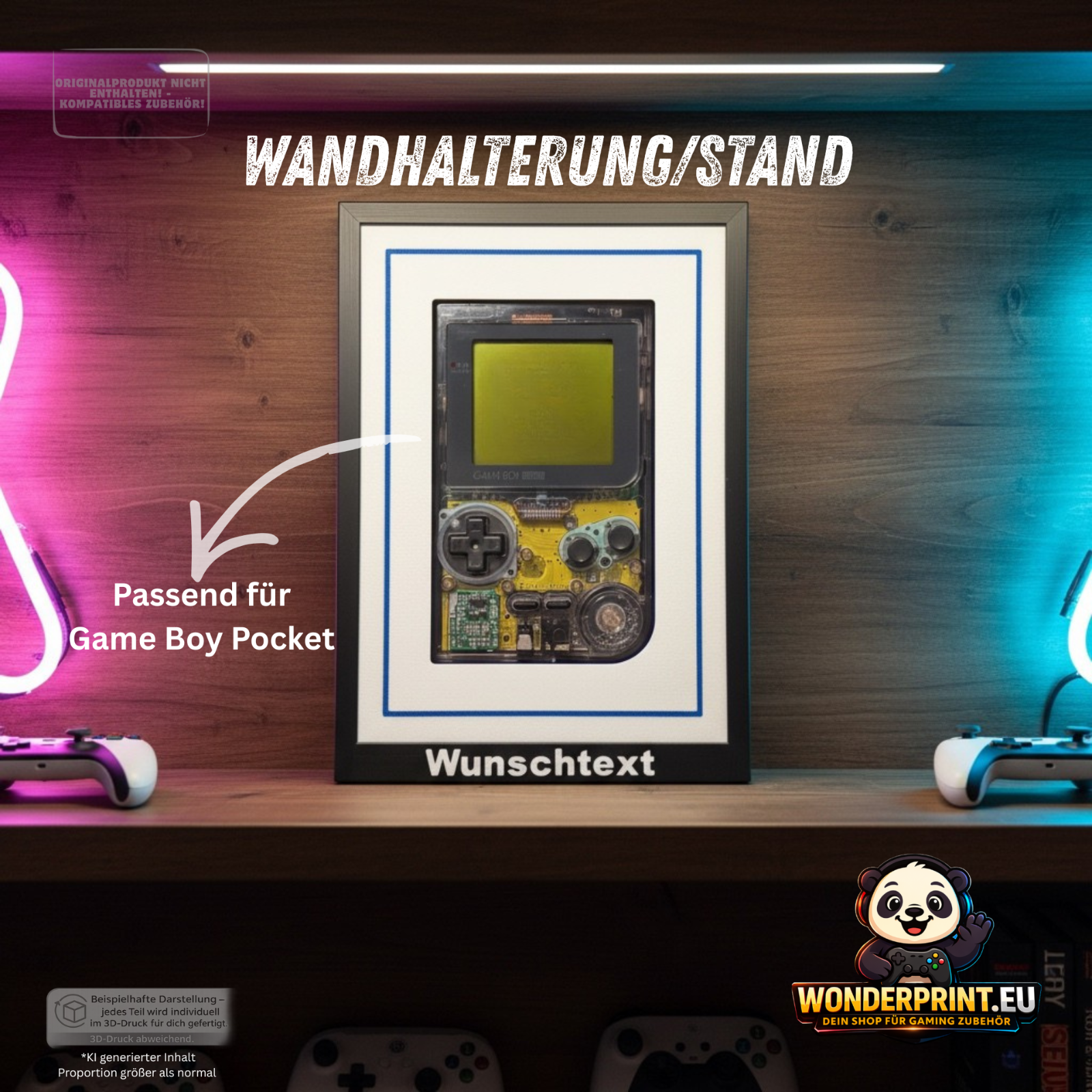 Halterung passend für Game Boy Pocket Spiele Aufsteller Ständer Display Zubehör