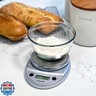 Escali Primo Digital Food Scale Multi-Functional Kitchen Scale and Baking Scale for Precise Weight Measuring and Portion Control, 8.5 x 6 x 1.5 inches, Chrome