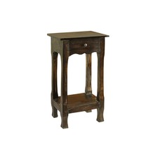 Amelia Distressed Rustic Nightstand 1-drawer eBay