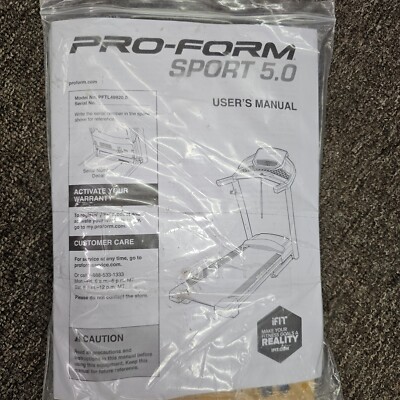 Proform Sport 5.0 PFTL499200 Treadmill Hardware Kit, Manual & Key