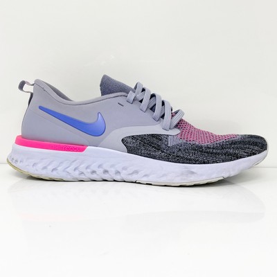 Nike Womens Odyssey React 2 FK AH1016-500 Серые кроссовки кроссовки размер 9, Серый, Odyssey React 2 Flyknit