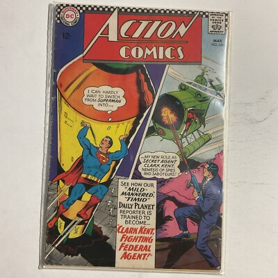 Action Comics 348 1967 VG very good 4.0 DC Comics 