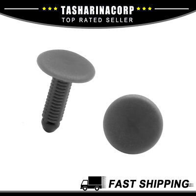 Piece of 100 6mm Plastic Car Hole Rivets Fastener Fender Bumper Push Pin Clips