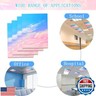 SCWISOAS 4 Pack Fluorescent Light Covers for Ceiling Lights -Magnetic Cloud Cover for Fluorescent Or LED Fixture 2ft x 4ft Classroom,Home,Office Decoration Filters Overhead Lighting-Pink cloud