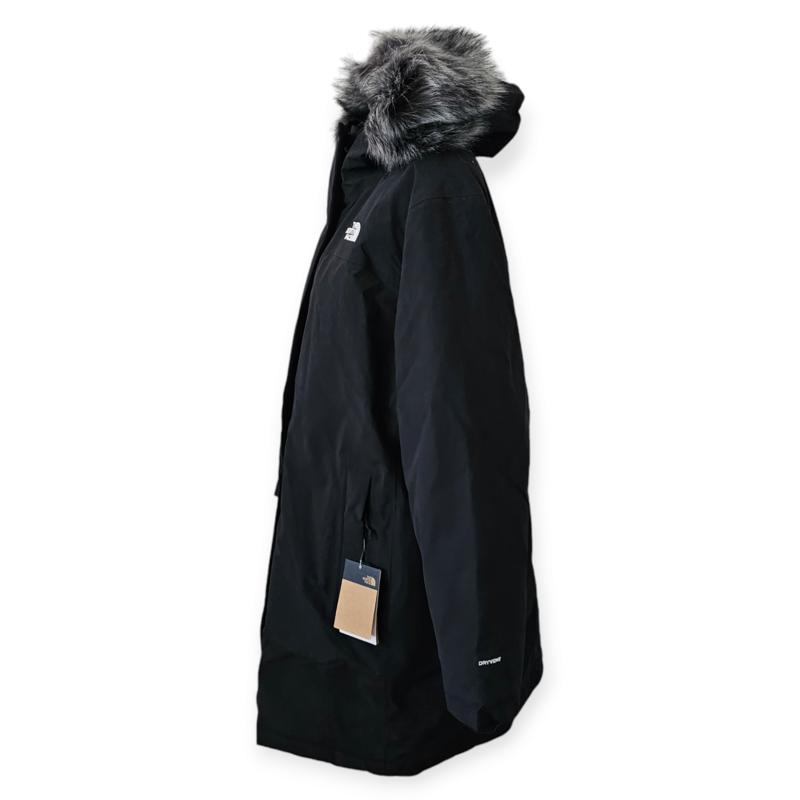 Pre-owned The North Face Arctic Women's Waterproof 600 Down Parka Black Plus Size 2x