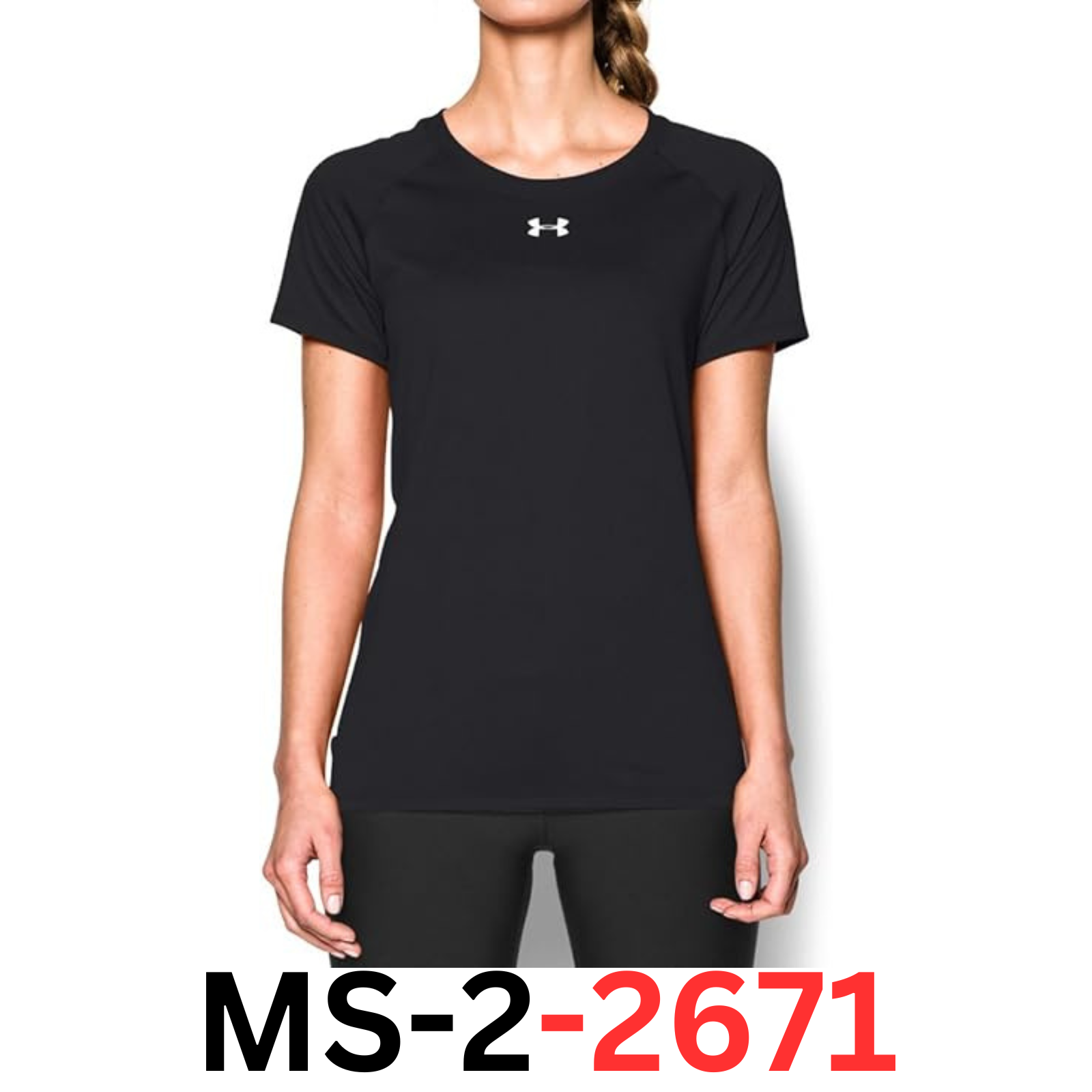 Under Armour 1268481 Ladies' Locker T-Shirt Black Small