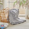 Ruffled Toddler Blanket Ruffle Comforter for Baby Toddler Girls, Soft Cozy Cute Quilted Blanket Breathable Microfiber Comfortable Down Alternative Small Size Quilt with Ruffle - 39