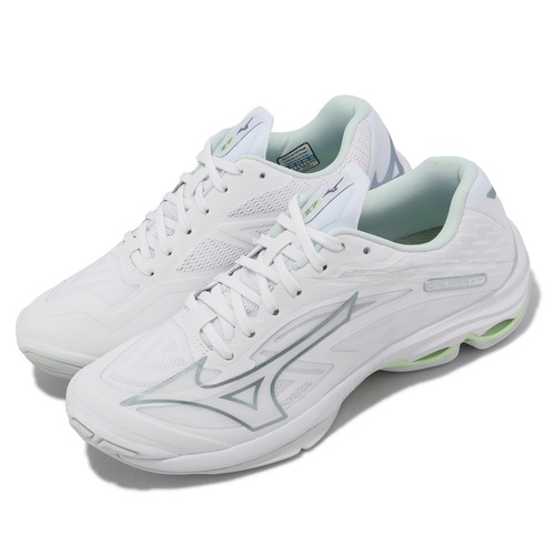 

Mizuno Wave Lightning Z7 Белая Зеленая женская спортивная волейбольная обувь V1GC2200-37, Белый, Wave Lightning Z7