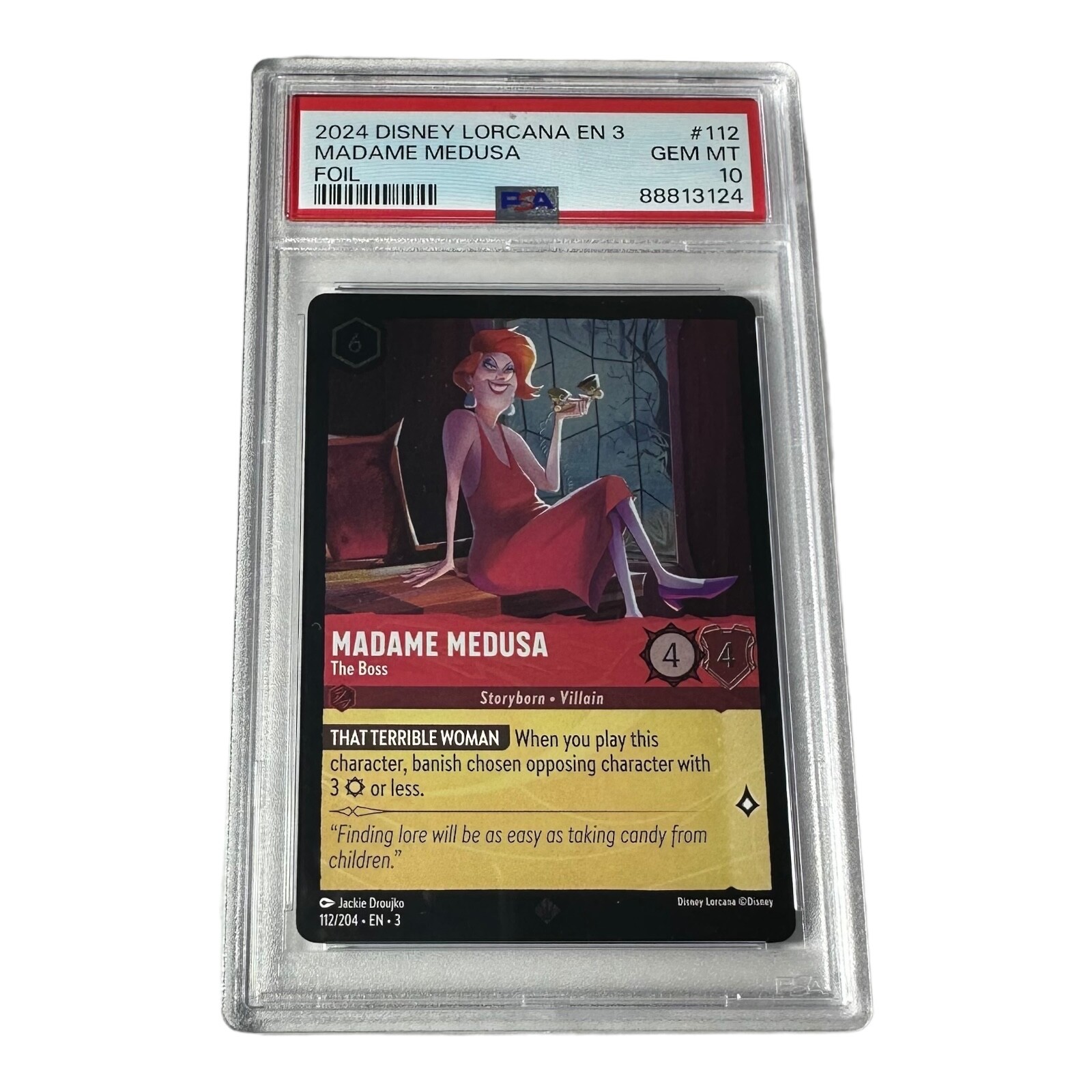 鑑定品　2025 Disney Lorcana エルサ Foil PSA10 Disney Lorcana - ELSA Spirit Of Winter ENCHANTED Foil 207