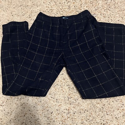 Draper James RSVP Straight Pant Navy/Gold-Size 4