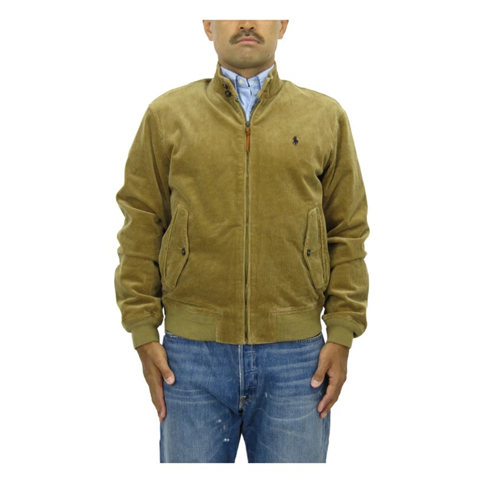 MINOR DEFECT* Polo Ralph Lauren Corduroy Full Zip Jacket - Rustic