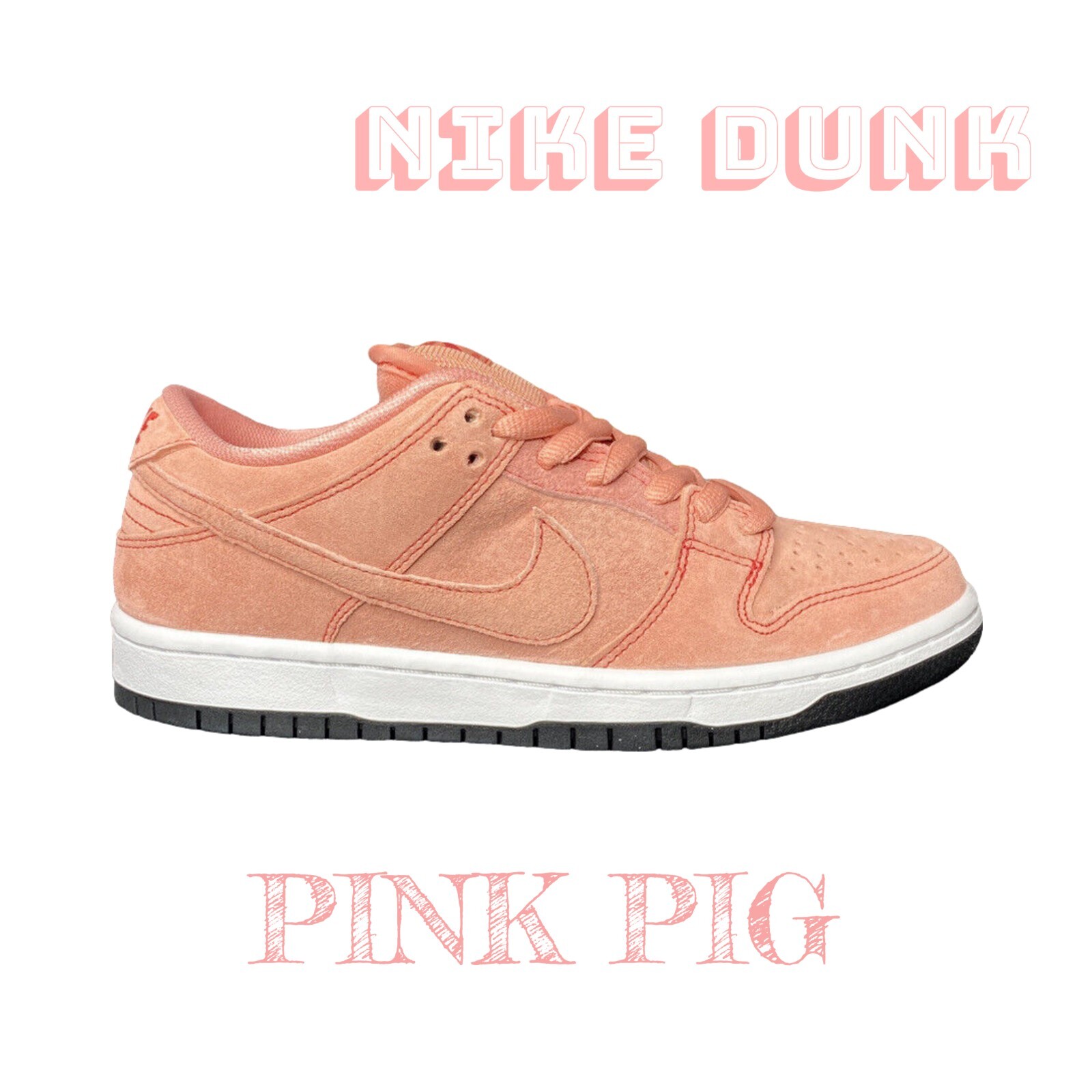 Pre-owned Nike Dunk Low Pink Pig Sb Pro Skateboarding Shoe Men Size 6 (7.5 Women)