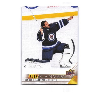 2022 Upper Deck Series 2 #C207 Connor Hellebuyck UD Canvas
