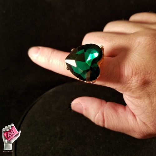 Fight Club - Tyler Durden Green Heart Statement Ring