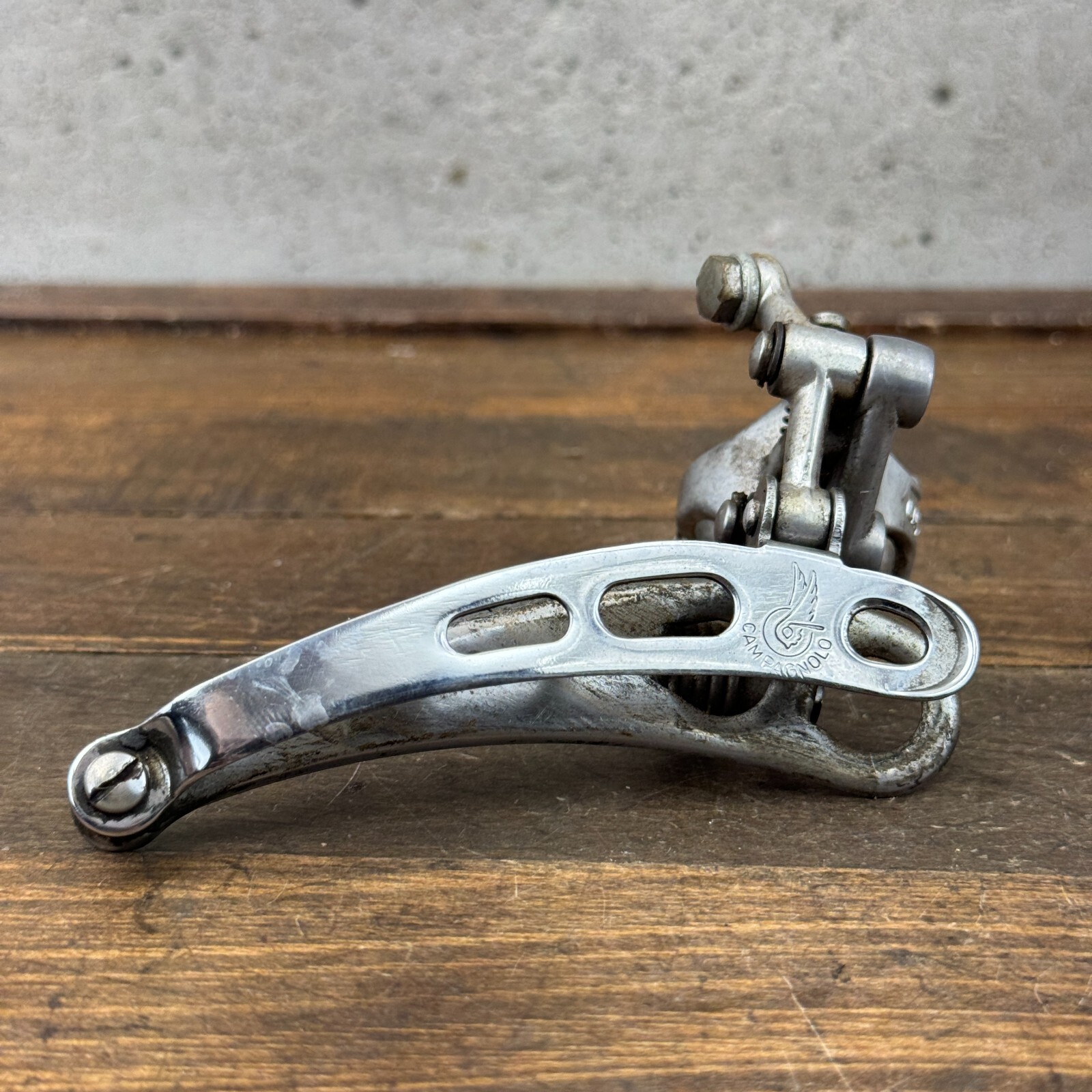 Vintage Campagnolo Record Front Derailleur 3 Hole Brev 28.6